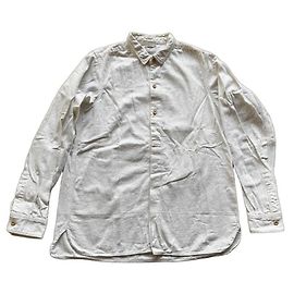 Visvim Long Rider Langarm Hemd Bleached F.I.L. Exclusive Weiß
