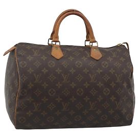 LOUIS VUITTON Bolsa Monogram Speedy 35 M41524 LV Auth 187939A Monograma
