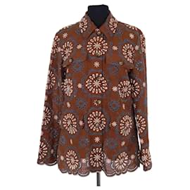 Veronica Beard Brown Linen Jacket Brown