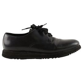 Prada Schwarze Schnürschuhe Schwarz