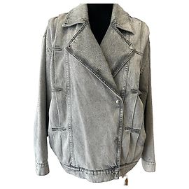 IRO Noumi Graue Jeansjacke Grau