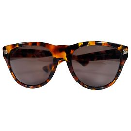 John Galliano Oversized Tortoiseshell Sunglasses Brown