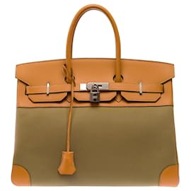 Hermès Bolso HERMES Birkin 35 Lona Verde - 103699 Verde