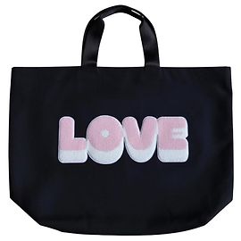 Sandro Borsa Tote "LOVE" - Nera Nero Rosa Bianco