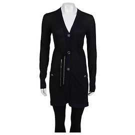 Chanel Black Cashmere Silk Cardigan  sz.34 Pre-owned Other
