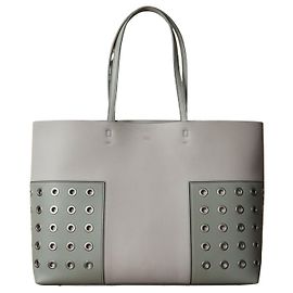 Tory Burch Sac Cabas en Cuir Beige