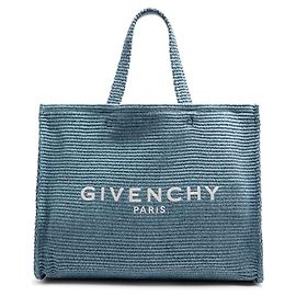 Sac cabas Givenchy G-Tote en raphia Bleu