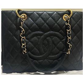 Chanel Grand Shopping Tote (GST) Cuir Caviar Noir Noir