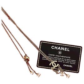 Collar Chanel Coco Mark Dorado