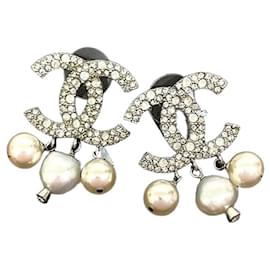 Orecchini Chanel Coco Mark Argento