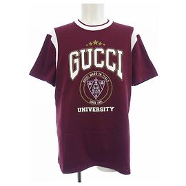 Camiseta de algodón Gucci Blanco Roja