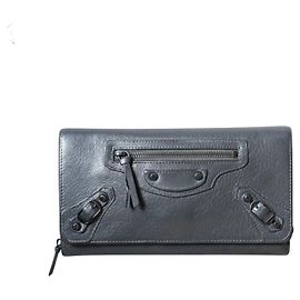 Cartera Balenciaga Classic City de piel gris Gris