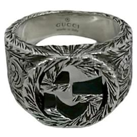 Anello Arabesque Interlocking G GUCCI Argento