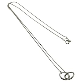 Tiffany & Co Tiffany Double Loop Necklace Silvery