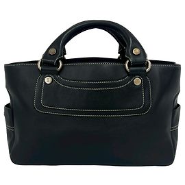 Céline Celine Boogie Bag - Black Leather Handbag Black