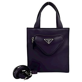 Mini sac cabas Prada en violet Violet