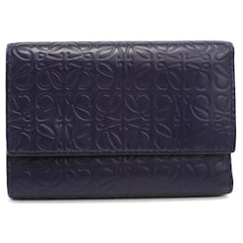 Loewe Tri-fold Wallet Navy blue