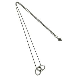 Tiffany & Co Collier Tiffany Vintage Double Loop Argenté