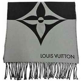 Louis Vuitton Wool Cashmere Stole Black