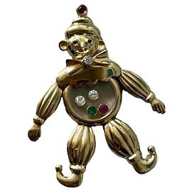 Pingente Chopard Happy Diamonds Clown Branco Vermelho Azul Dourado Verde