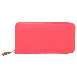 Cartera larga Azap Hermès en Epsom Rose Texas Otro