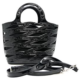 Borsa a tracolla Balenciaga Neo Basket da donna in nero Nero