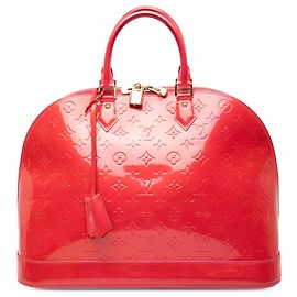 Louis Vuitton Alma GM Vernis Monogram Rojo Roja