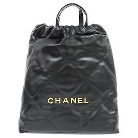 Chanel Chanel 22 Calf Backpack Black
