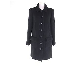 Chanel Wollmantel Schwarz