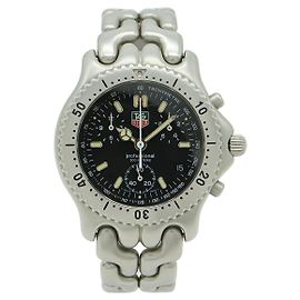 TAG Heuer S/el Chronograph aus Edelstahl Schwarz