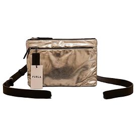 Furla Umhängetasche Metallic-Silber Silber