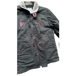 visvim G Cords Deckhand Jacket Boa Windstopper Gore-Tex Khaki Green