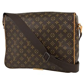 Bolso bandolera Abbesses Louis Vuitton Castaño