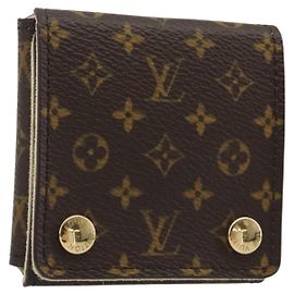 LOUIS VUITTON Monogram Jewelry case Jewelry Box LV Auth 187300V Monogram