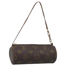 LOUIS VUITTON Monogram Papillon Pouch LV Auth BA13619 Monograma