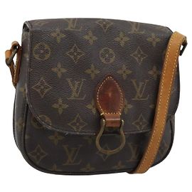 LOUIS VUITTON Bolsa de Ombro Monogram Saint Cloud MM M51243 LV Auth 188402 Monograma