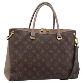 LOUIS VUITTON Bolsa Monogram Pallas MM 2way LV Auth 187929M Outro