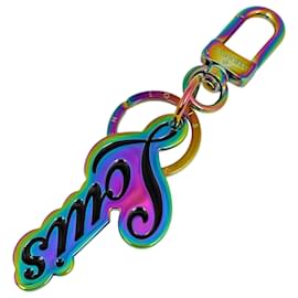 Portachiavi Portefeuille Rainbow Louis Vuitton Rosa Multicolore