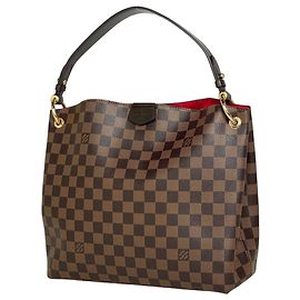 Borsa a Spalla Louis Vuitton Graceful PM Marrone Damier ebene