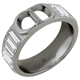 Christian Dior Ring mit Strass-Logo Andere