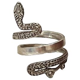 Autre Marque Anillo de Serpiente en Plata Esterlina Plata