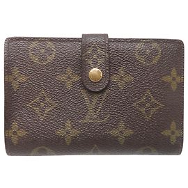 Cartera Bi-fold Louis Vuitton Viennois Castaño