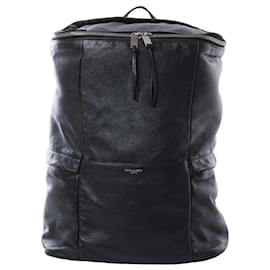 Autre Marque Saint Laurent Paris Sid Leather & Canvas Backpack in Black Black