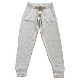 Autre Marque Eleventy Freizeit-Hose aus Wolle, Hellgrau, Größe M Grau
