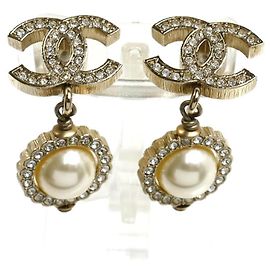 Orecchini Chanel Metal Coco Mark Rhinestone Faux Pearl Altro