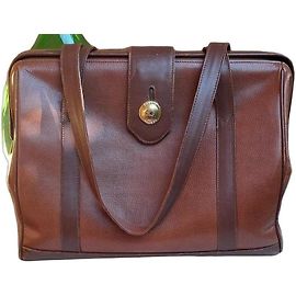 Borsa a spalla Lanvin pelle martellata marrone cognac Marrone