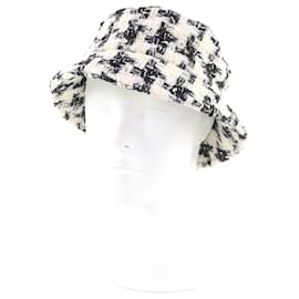 Chanel Wool Hat Black White