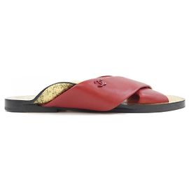 Chanel G35019X01000 Sandals Red