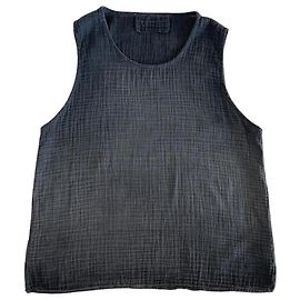 Rick Owens Débardeur Coton Gaufré Graphite XL Gris anthracite