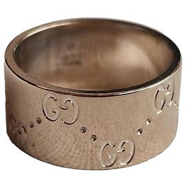 Gucci Icon ring in 18k white gold Silver hardware